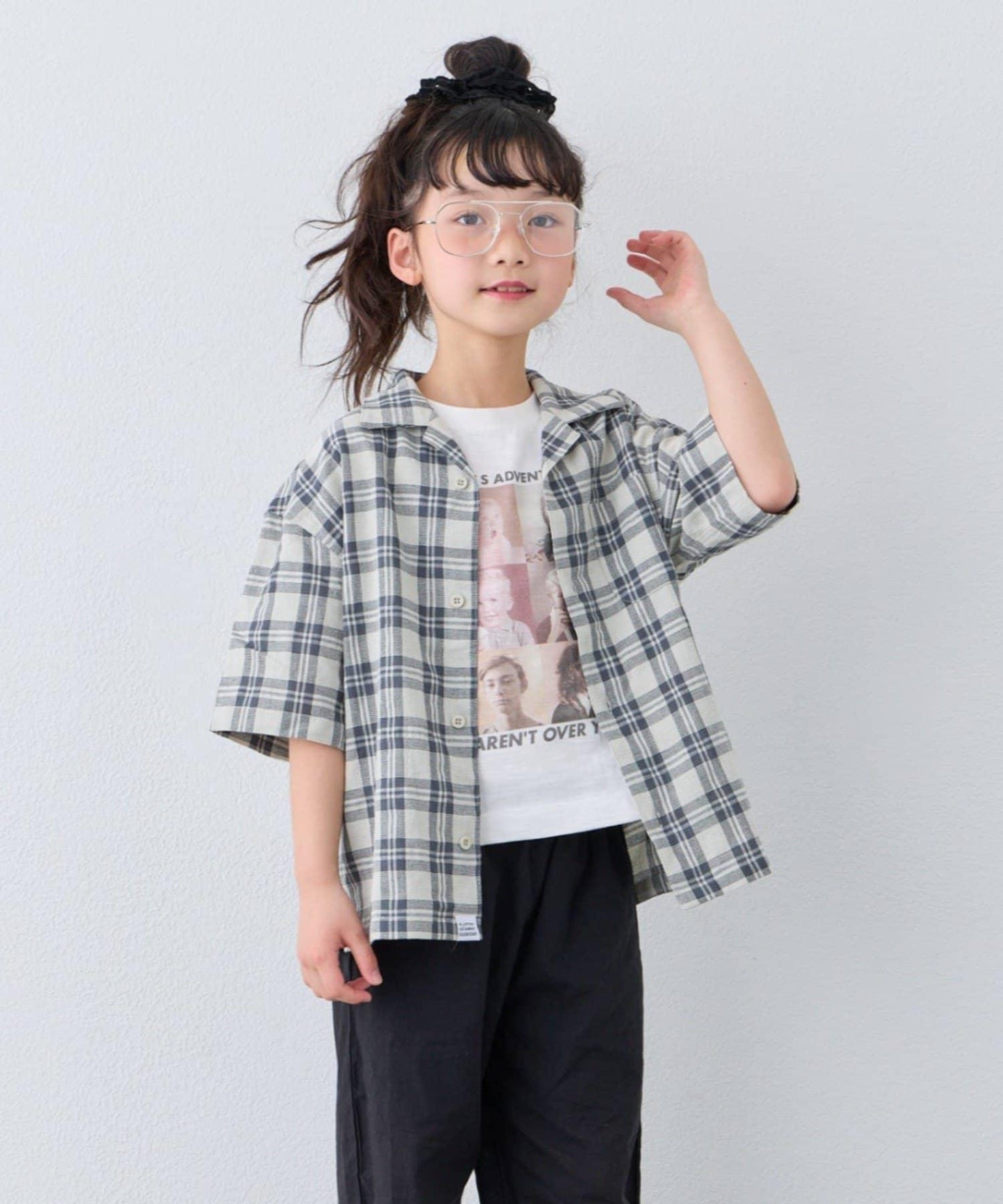 KIDS 100%純棉 巴拿馬格紋 襯衫（親子款可搭配）