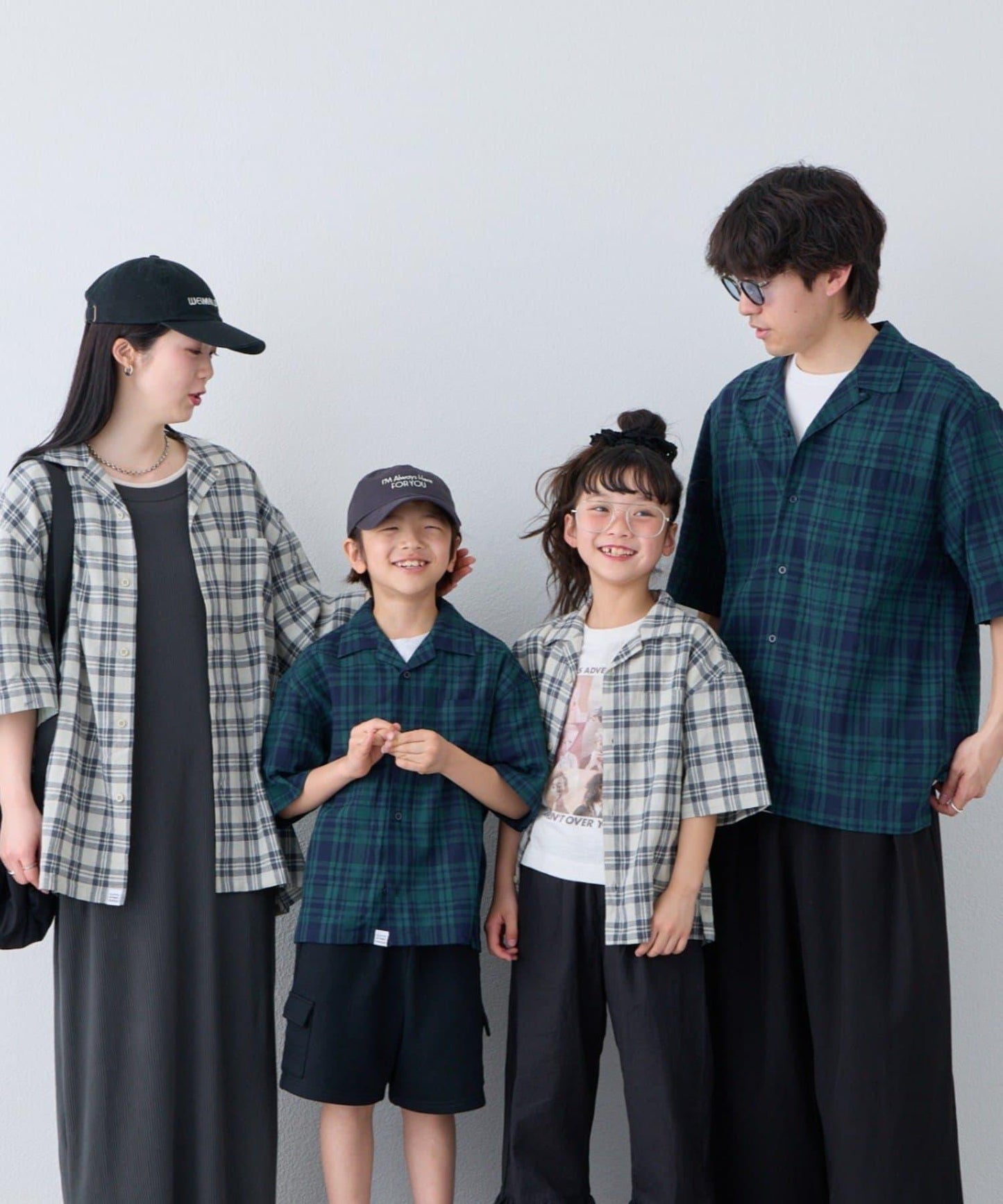 KIDS 100%純棉 巴拿馬格紋 襯衫（親子款可搭配）