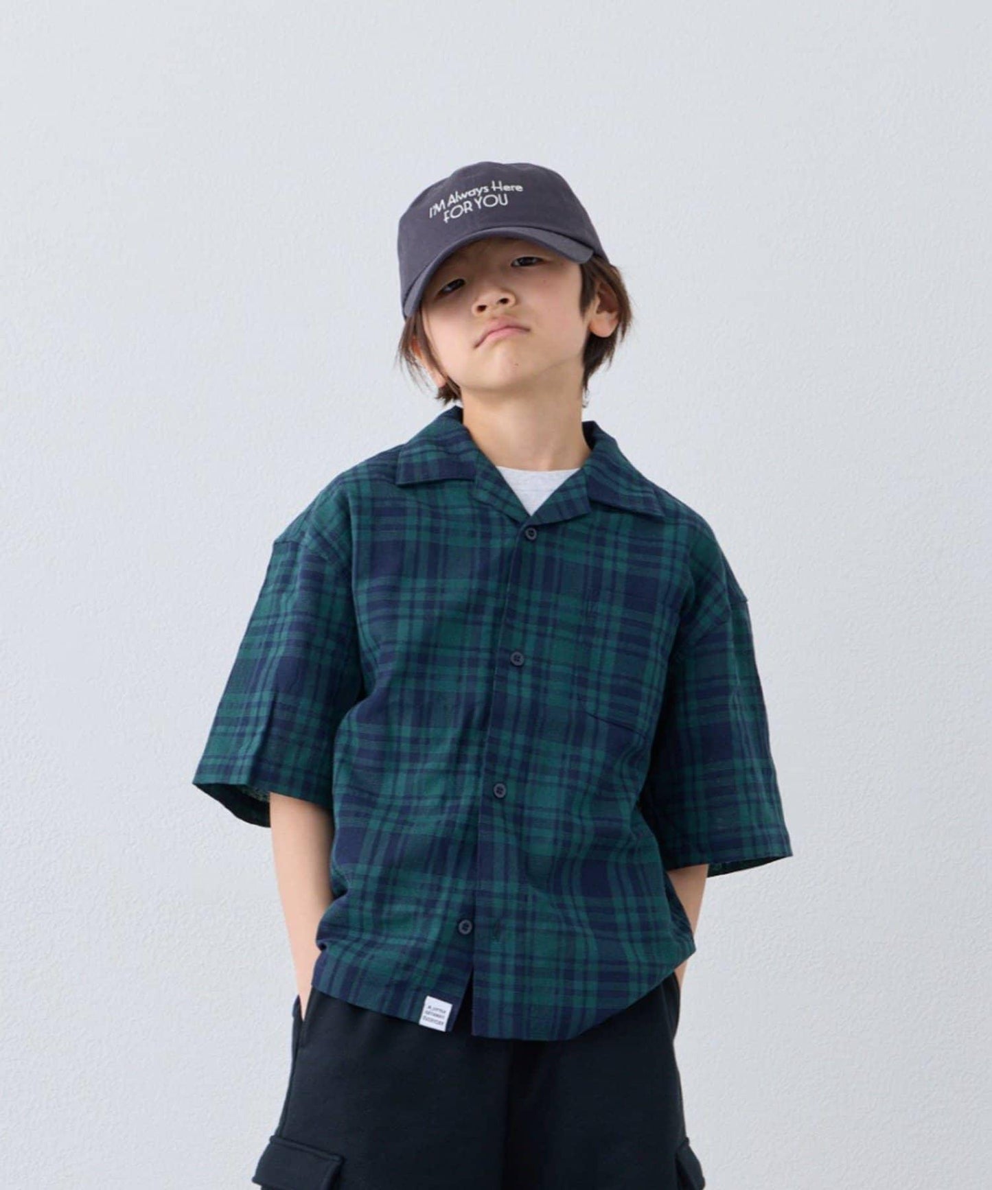 KIDS 100%純棉 巴拿馬格紋 襯衫（親子款可搭配）