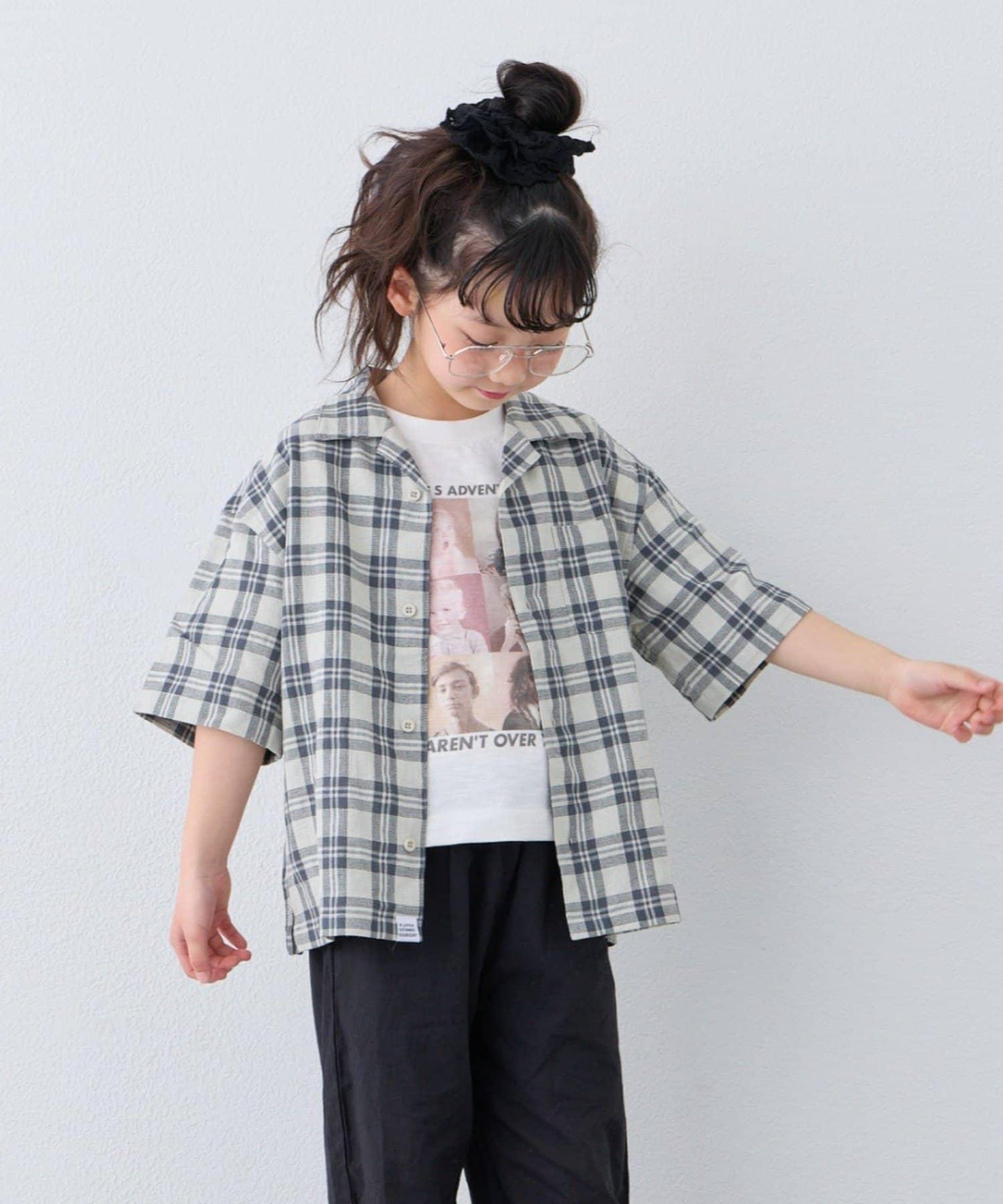 KIDS 100%純棉 巴拿馬格紋 襯衫（親子款可搭配）