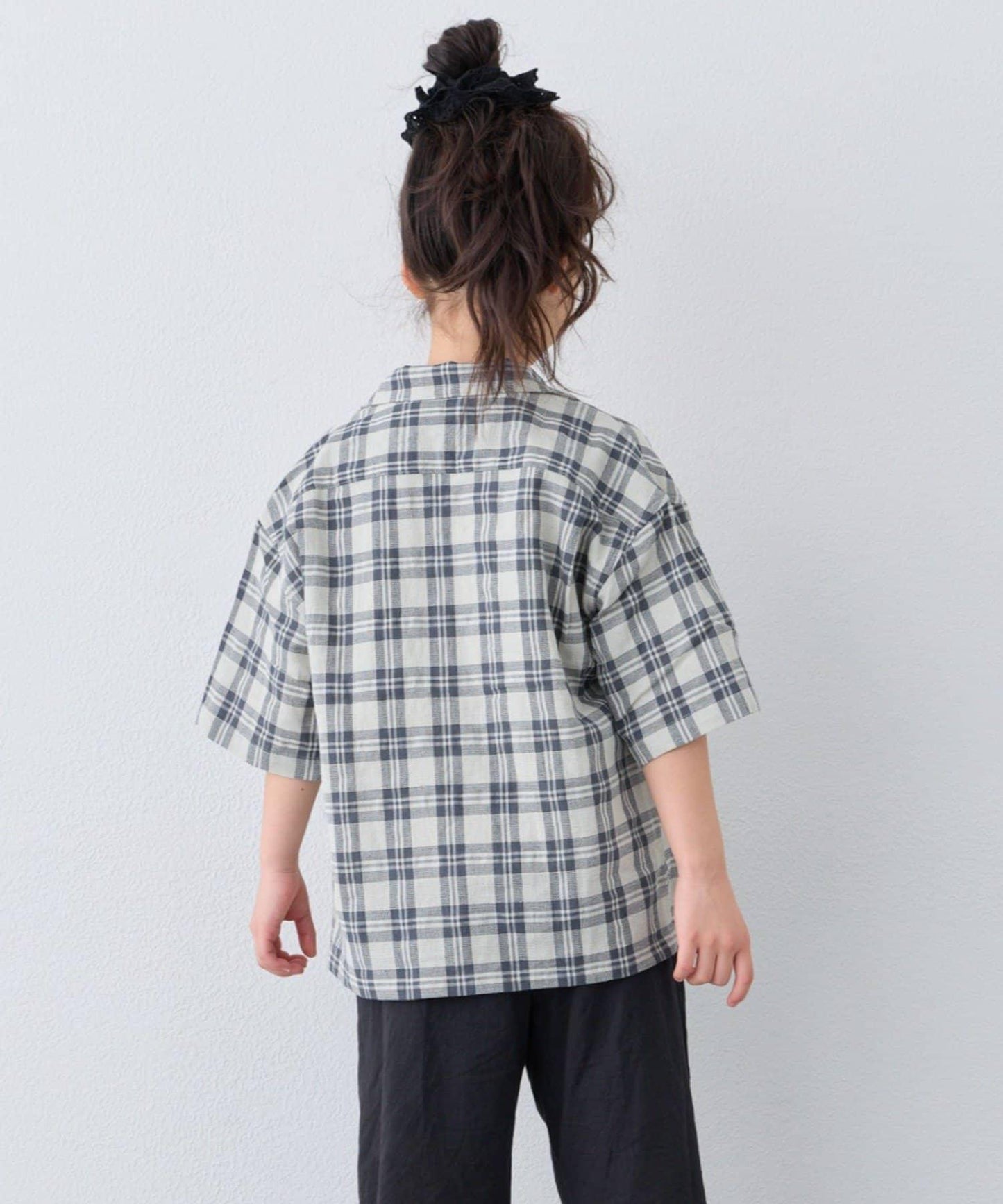 KIDS 100%純棉 巴拿馬格紋 襯衫（親子款可搭配）