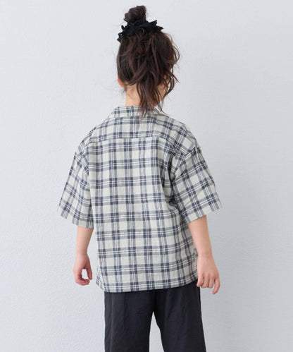 KIDS 100%純棉 巴拿馬格紋 襯衫（親子款可搭配）