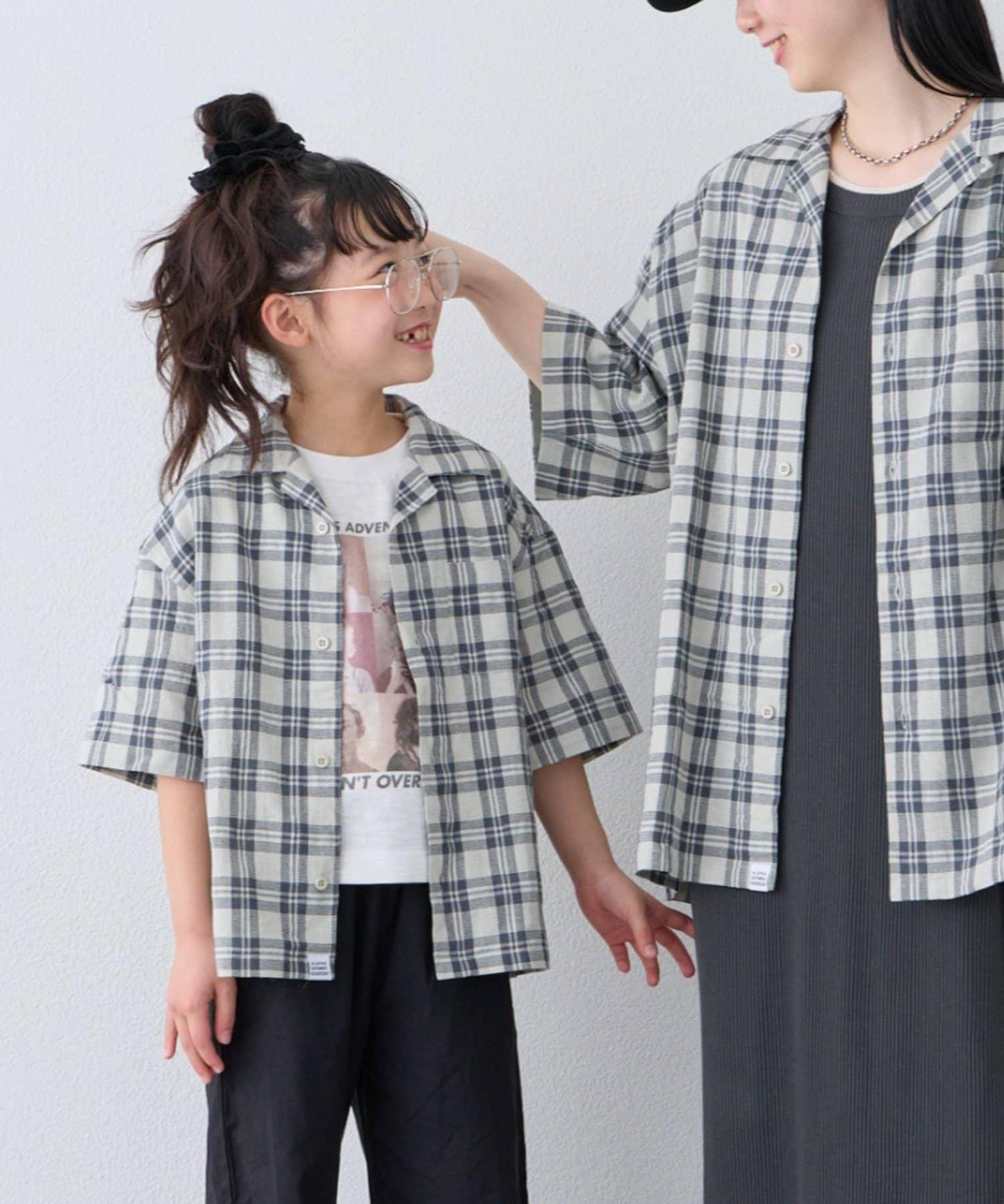 KIDS 100%純棉 巴拿馬格紋 襯衫（親子款可搭配）