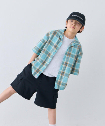 KIDS 100%純棉 巴拿馬格紋 襯衫（親子款可搭配）