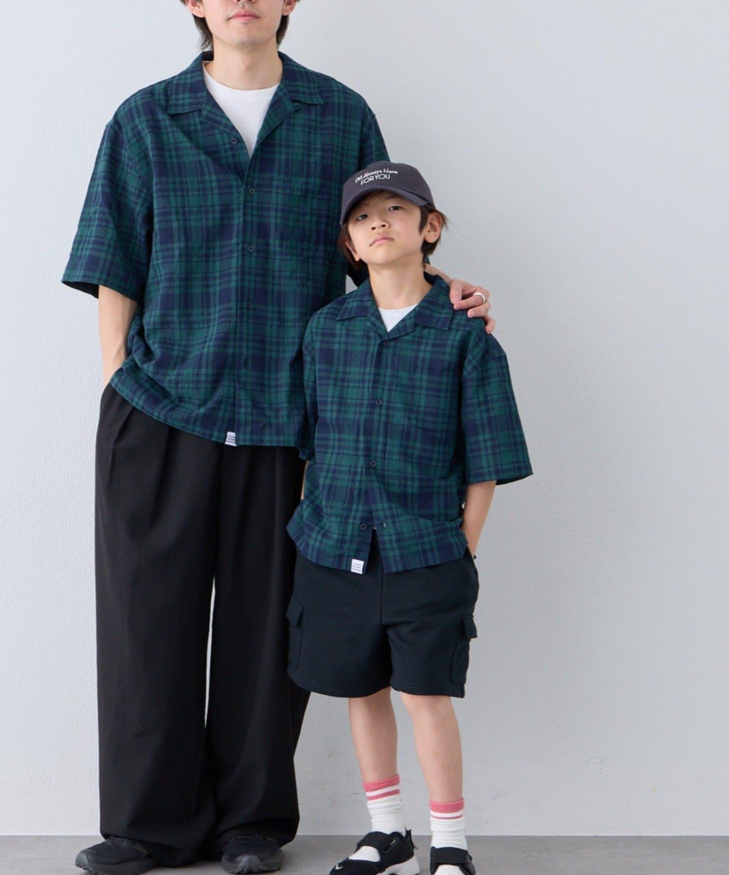 KIDS 100%純棉 巴拿馬格紋 襯衫（親子款可搭配）