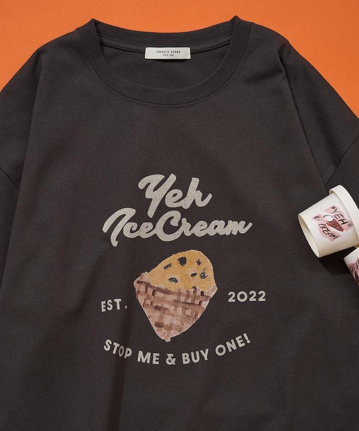 聯名 YEH! ice cream 印花 短袖T恤