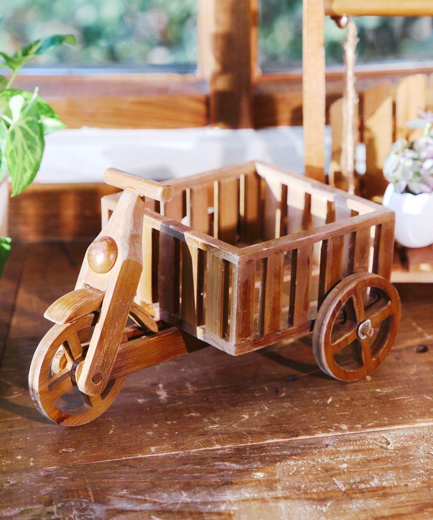 《コロコロ動かせる!》 木質迷你推車 GREEN PARK