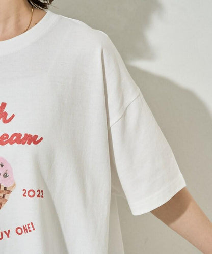 聯名 YEH! ice cream 印花 短袖T恤