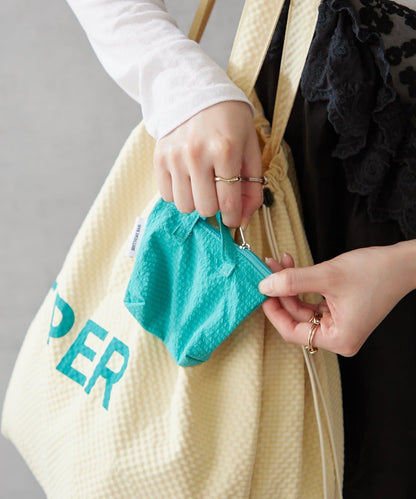 再生聚酯抽繩托特包 附迷你包