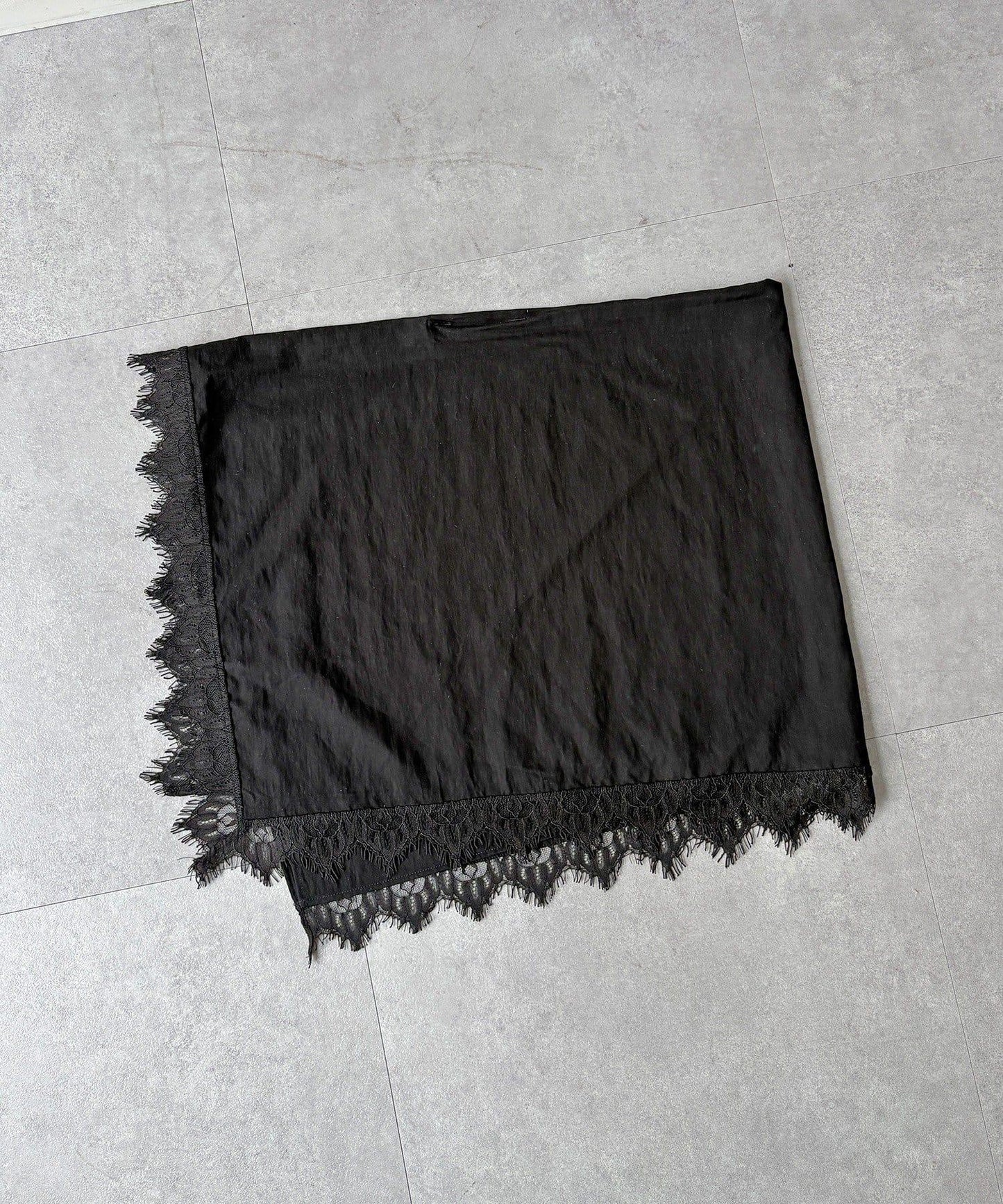 DouDou 蕾絲拼接 多用披肩圍巾