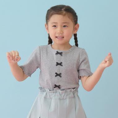 開衫風蝴蝶結上衣