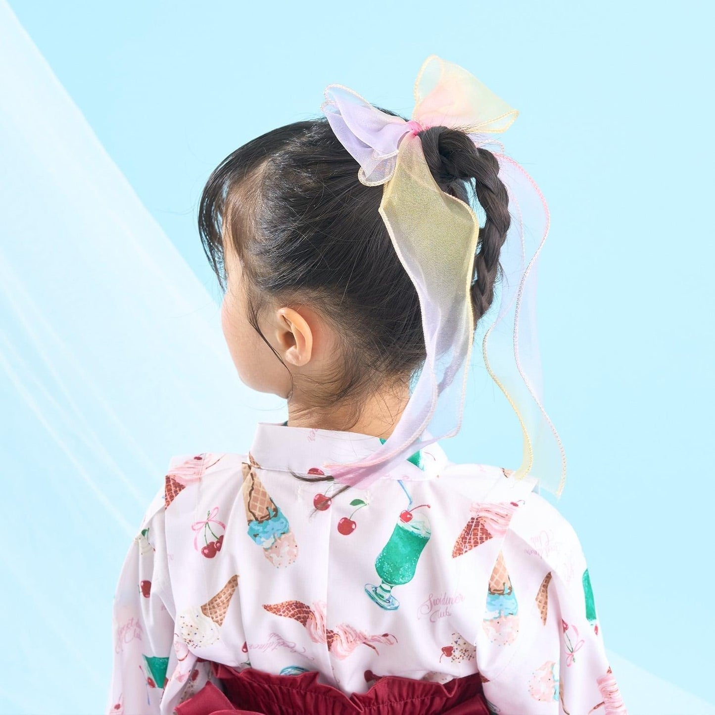 極光大蝴蝶結髮夾