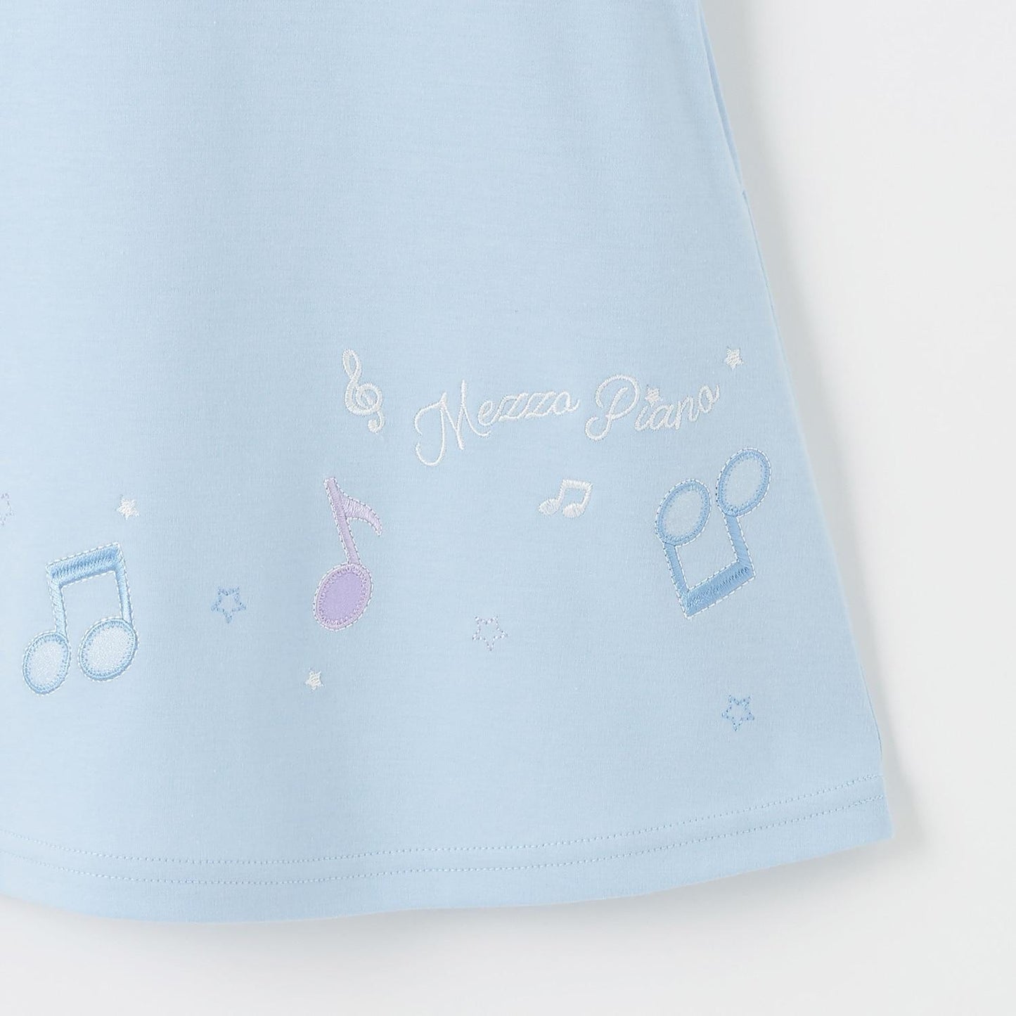 音符刺繡 水手領設計 連衣裙