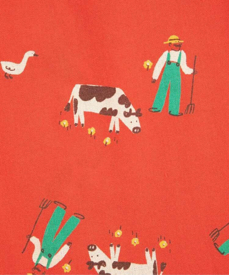全印花 Farm Adventure 圖案 布帛 兒童長褲