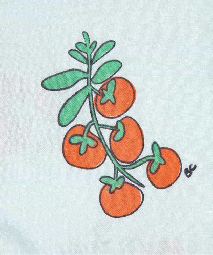 全印花 Juicy Tomatoes 圖案 布帛 休閒短褲（童款）