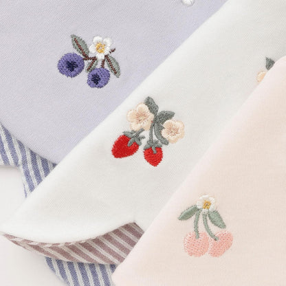 水果刺繡 嬰兒圍兜