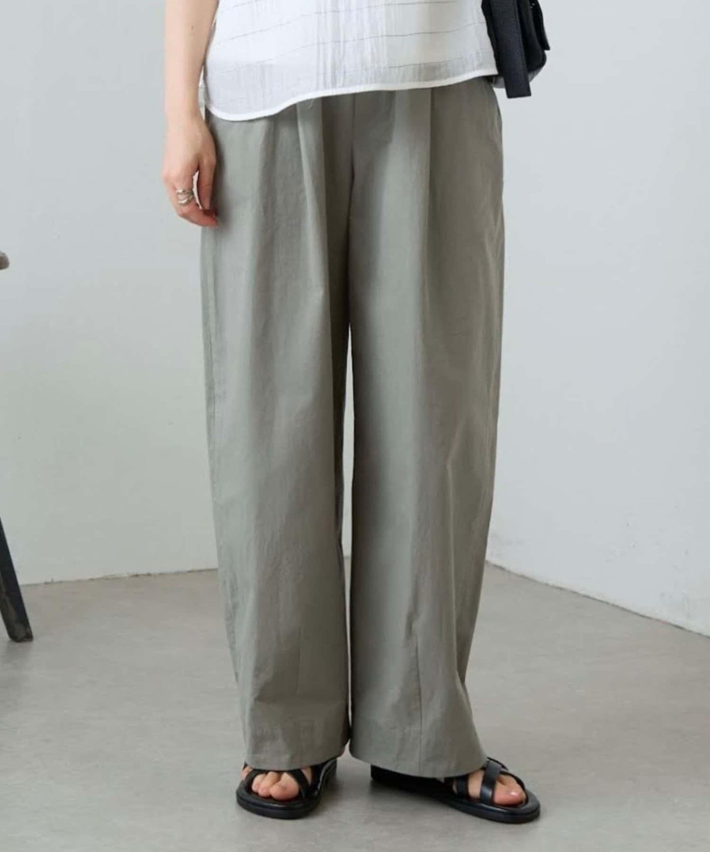 彎刀版型 chino 鬆緊休閒褲