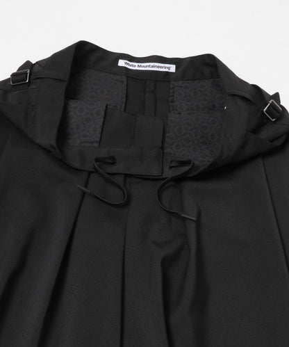White Mountaineering 8 TUCK WIDE SHORT PANTS