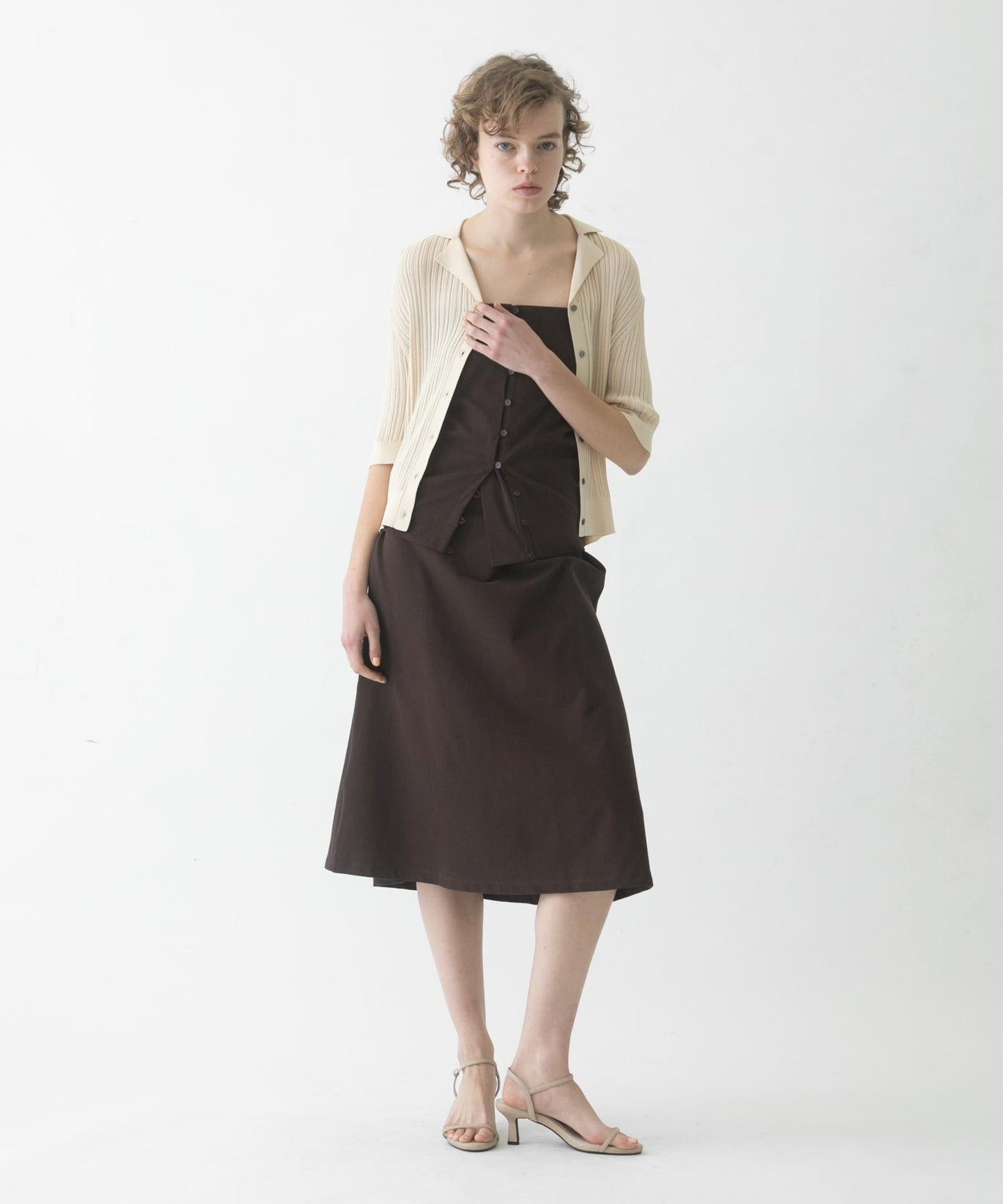 flare long skirt set