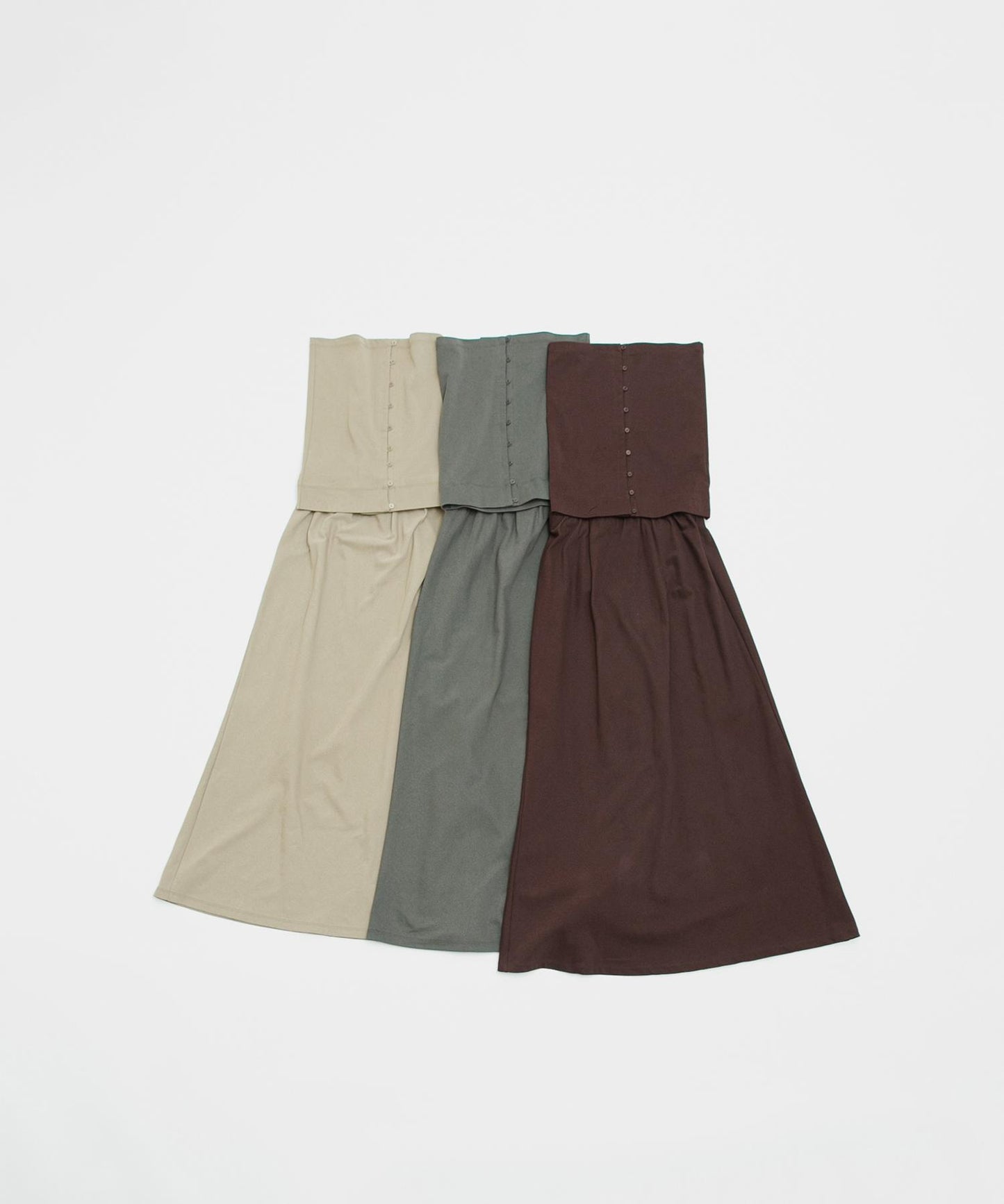 flare long skirt set