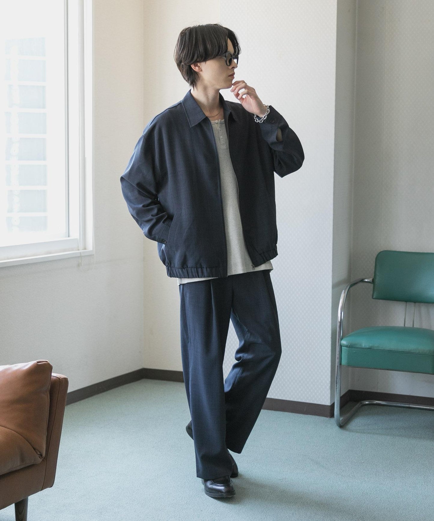 UR TECH DRYLUXE 亞麻感拉鍊夾克
