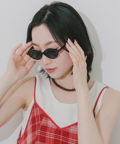 橢圓窄框太陽眼鏡