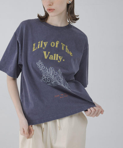 LILY OF THE VALLEY 英文印花 T恤
