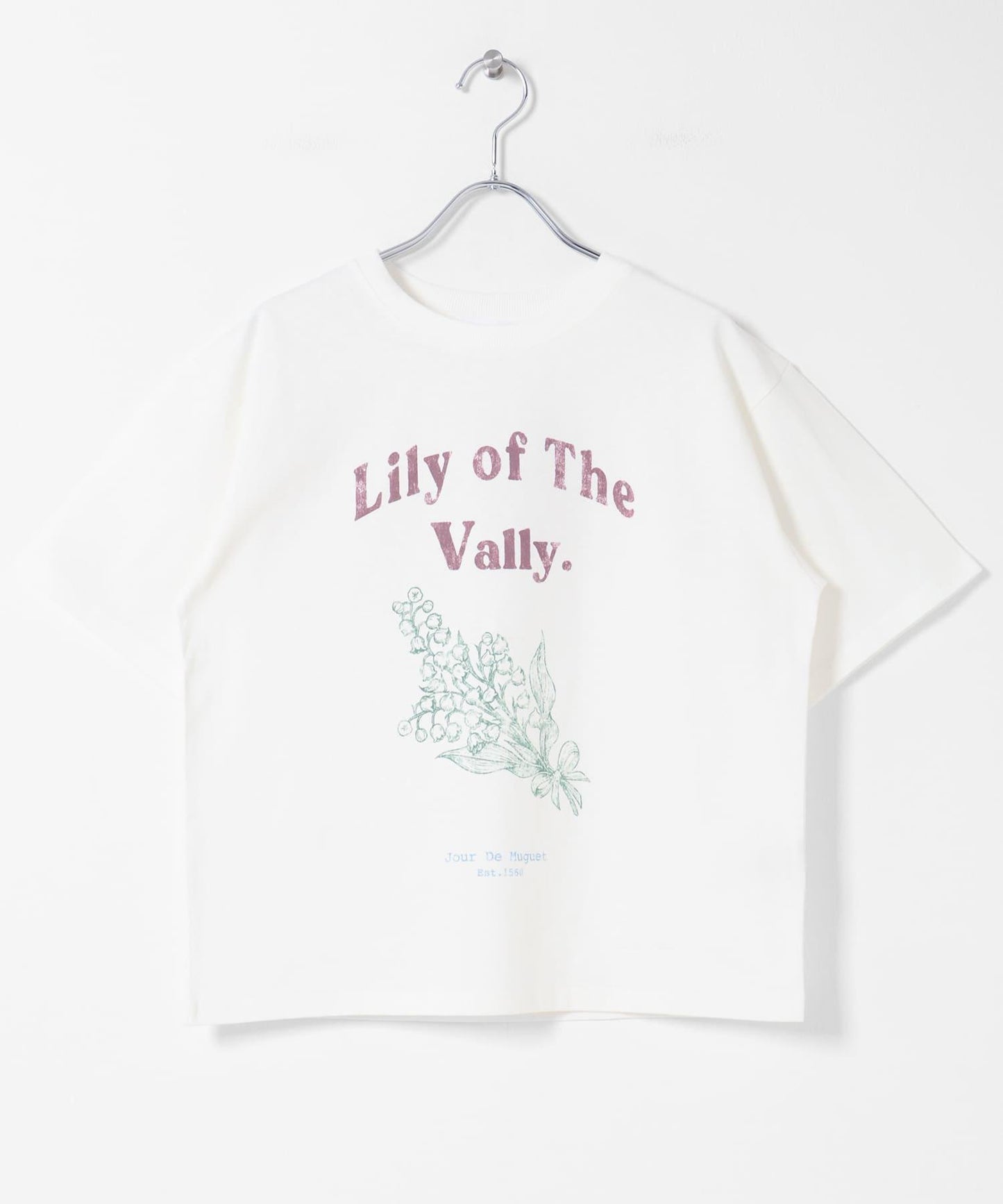 LILY OF THE VALLEY 英文印花 T恤
