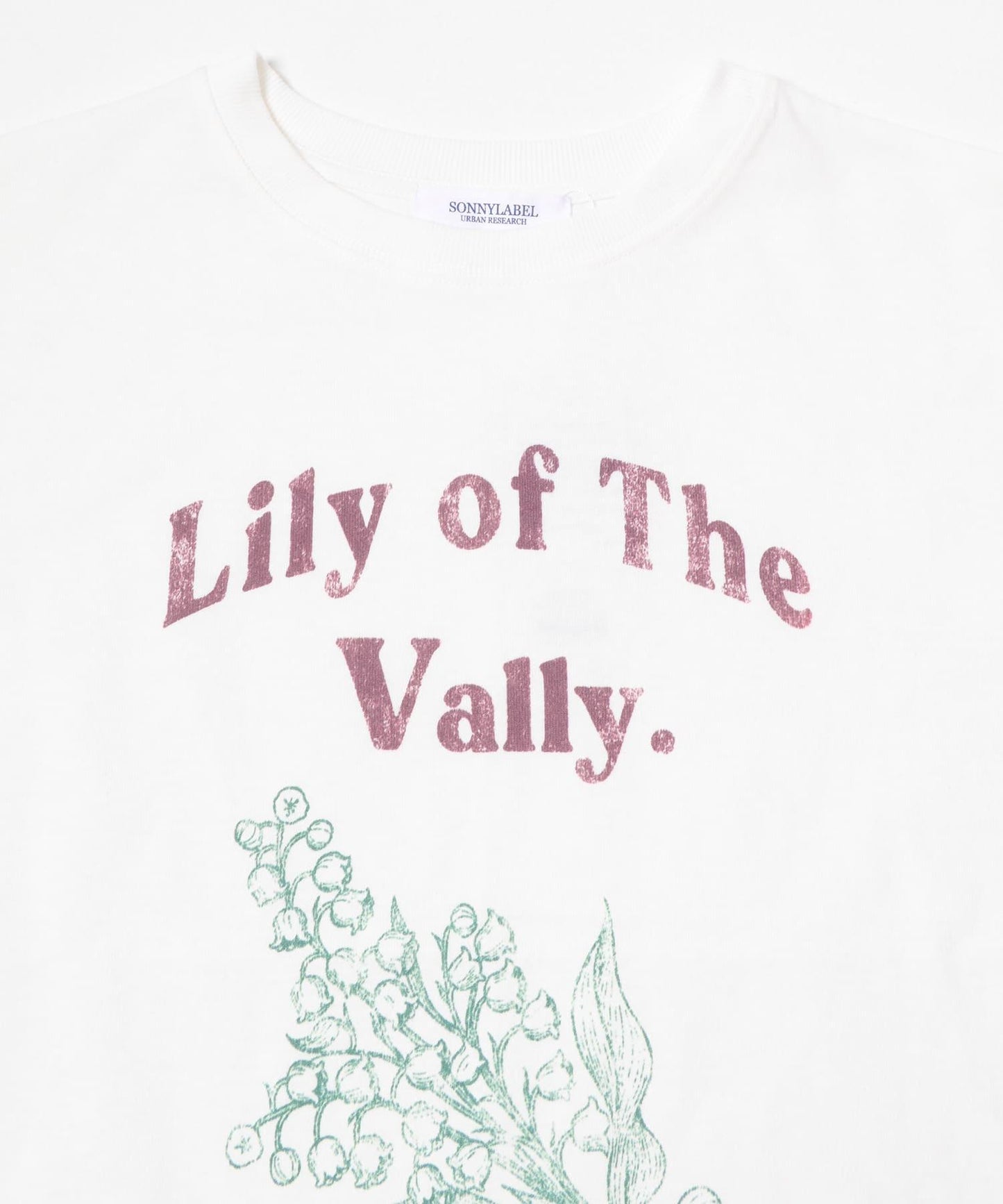 LILY OF THE VALLEY 英文印花 T恤