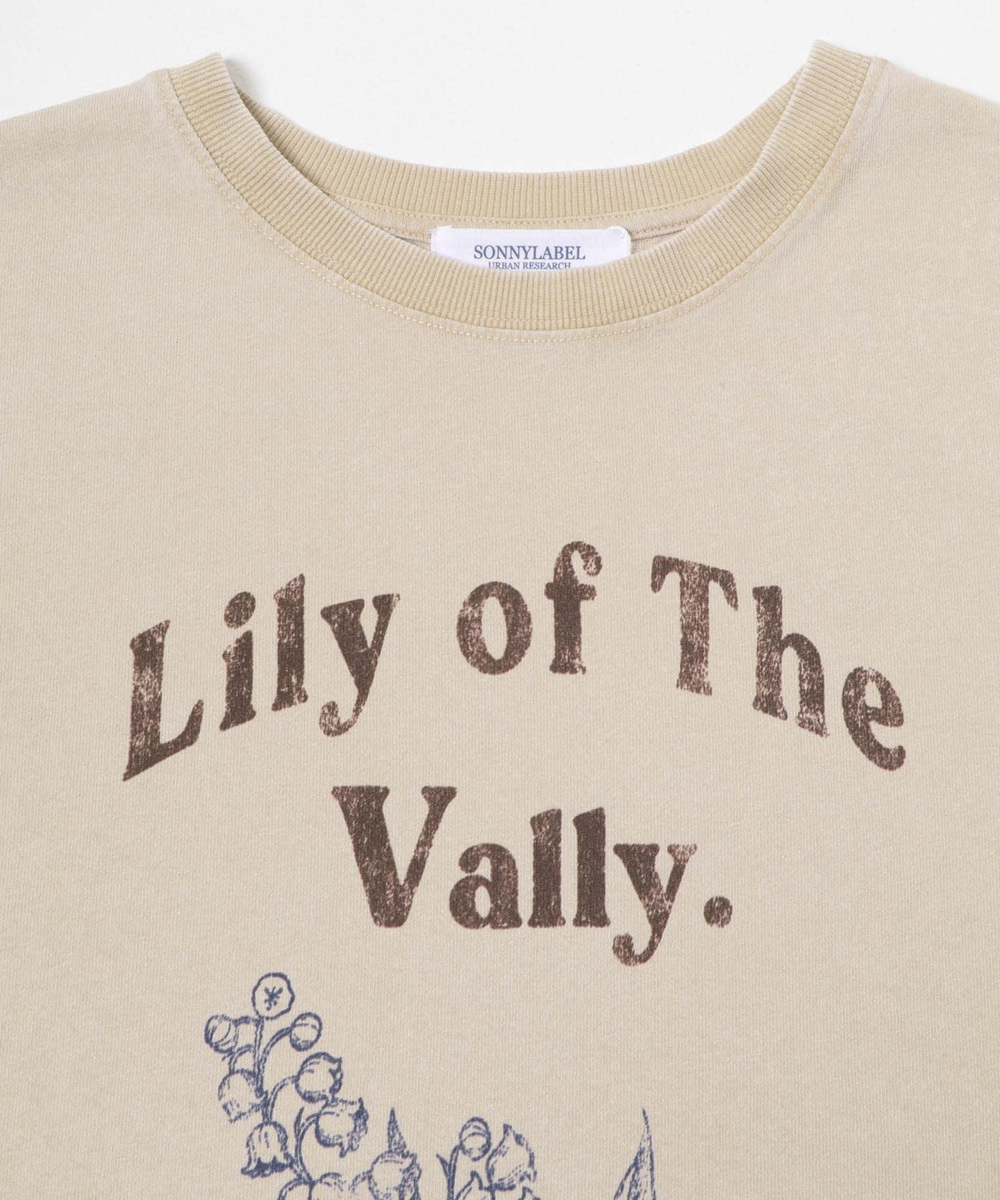 LILY OF THE VALLEY 英文印花 T恤