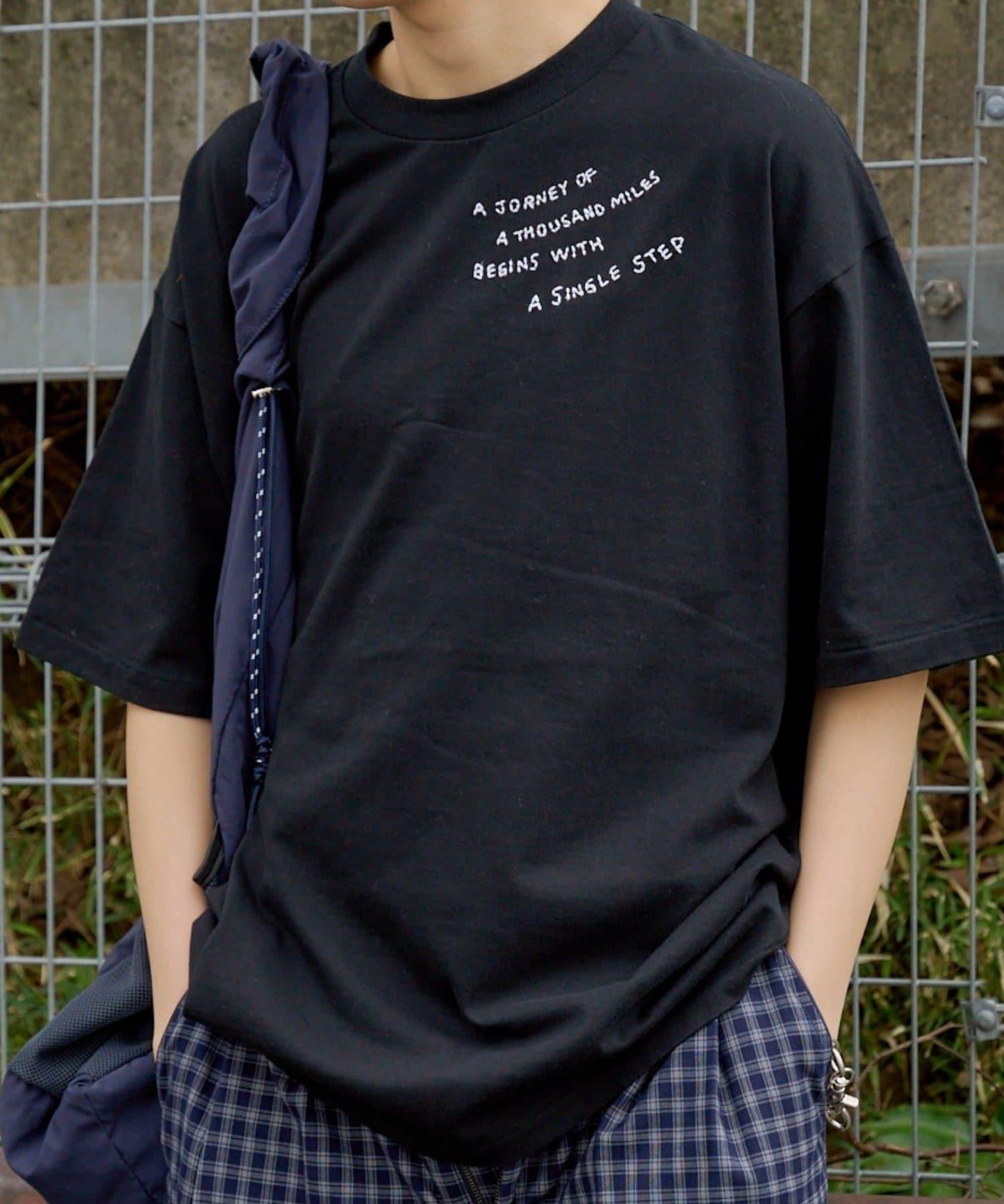 雙尺碼款 JOURNEY EMBROIDERY TEE