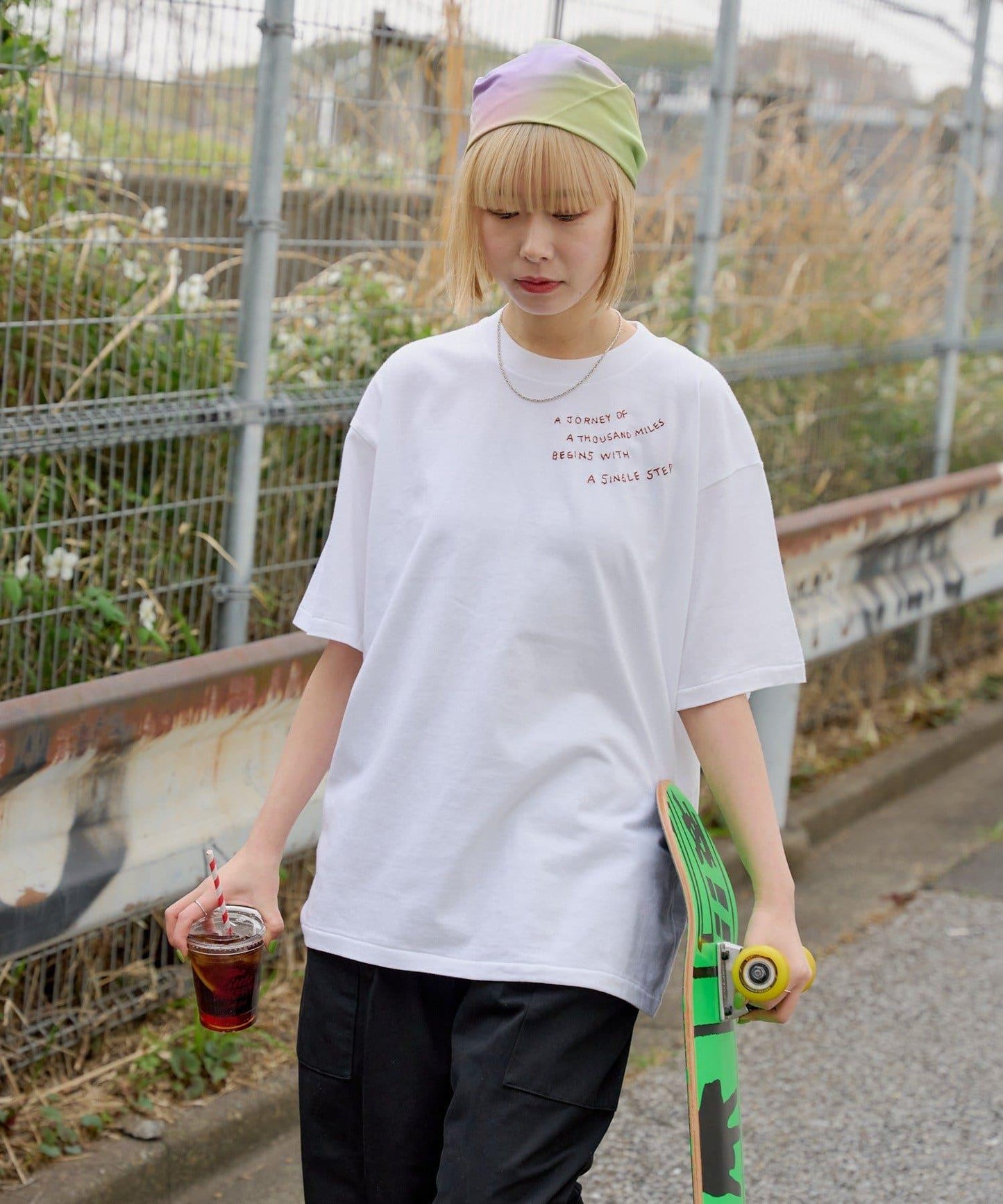 雙尺碼款 JOURNEY EMBROIDERY TEE