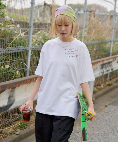 雙尺碼款 JOURNEY EMBROIDERY TEE