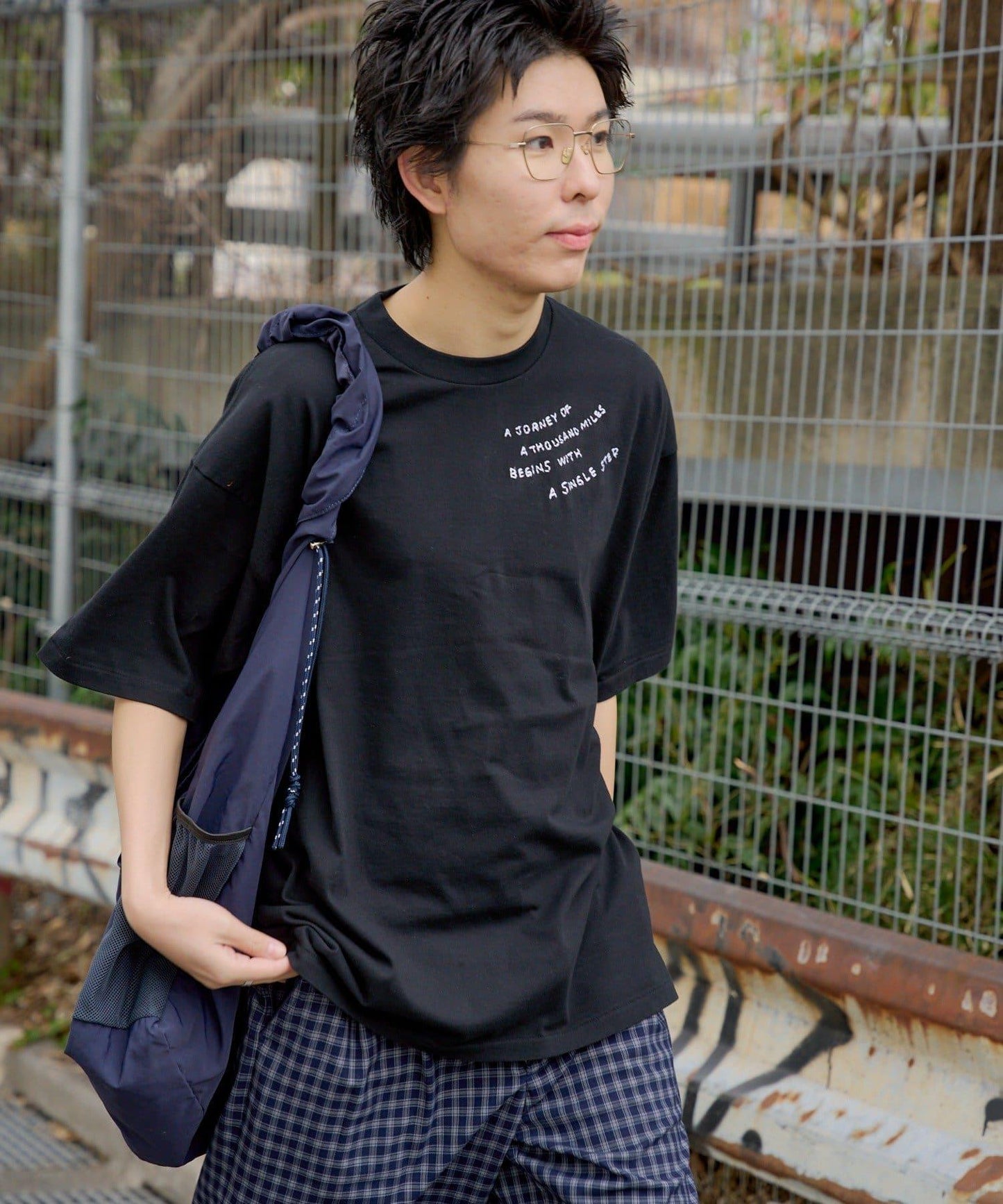 雙尺碼款 JOURNEY EMBROIDERY TEE