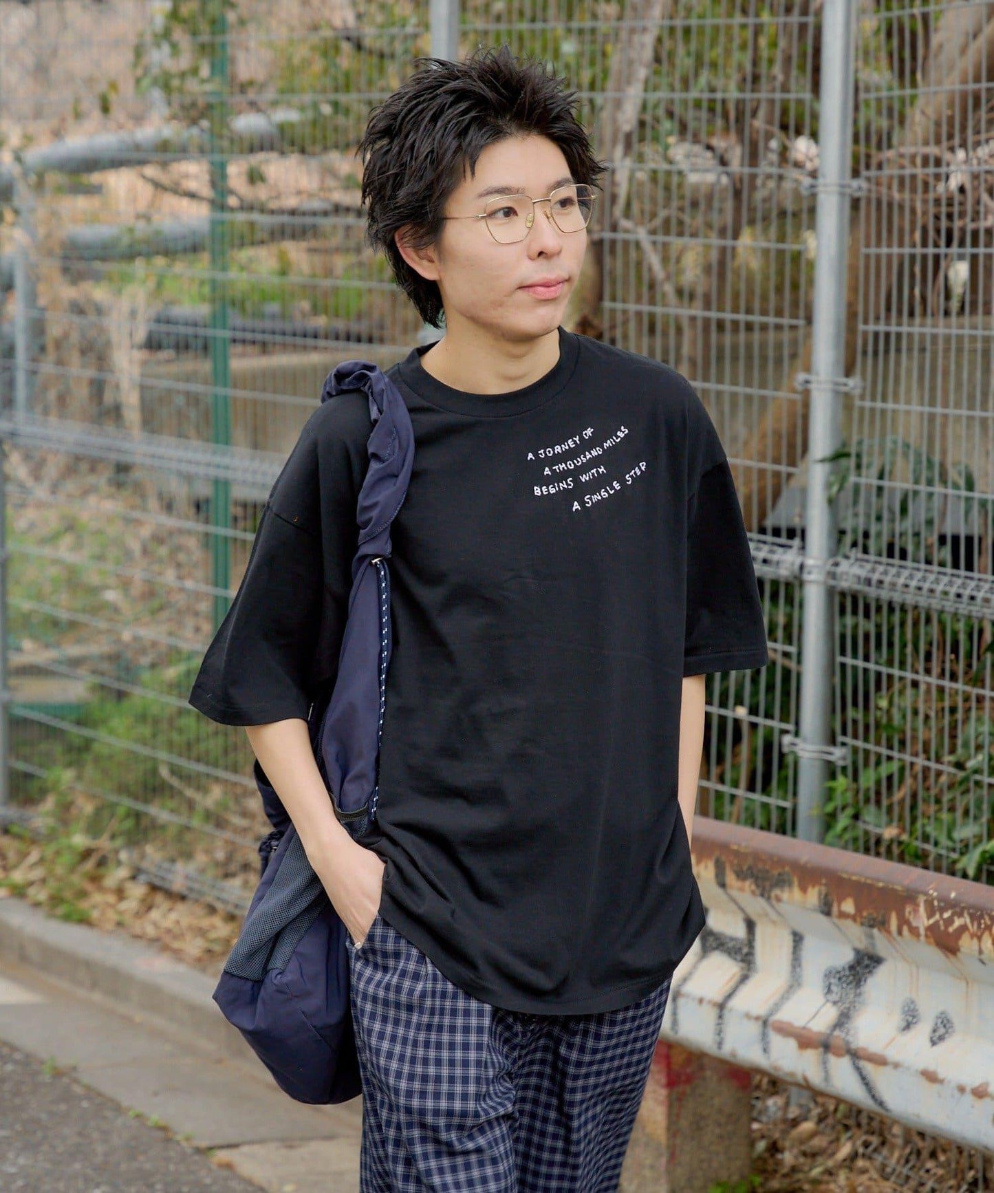 雙尺碼款 JOURNEY EMBROIDERY TEE