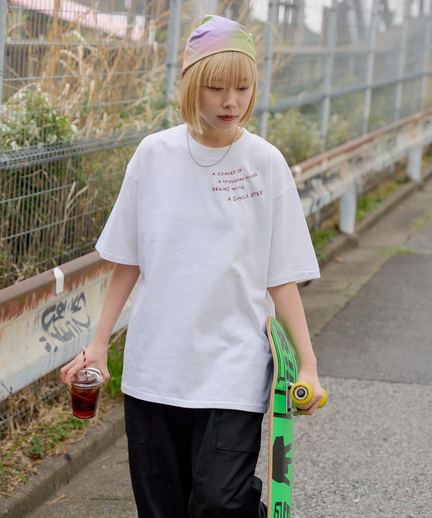 雙尺碼款 JOURNEY EMBROIDERY TEE