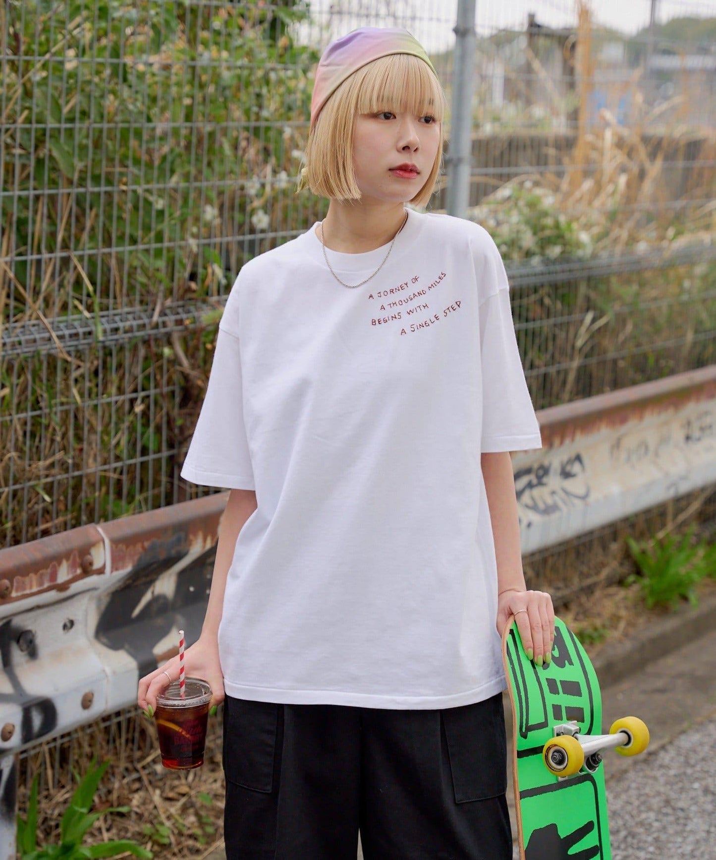 雙尺碼款 JOURNEY EMBROIDERY TEE