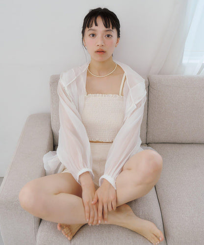 透紗連帽外套 四件套 泳裝（線上限定）
