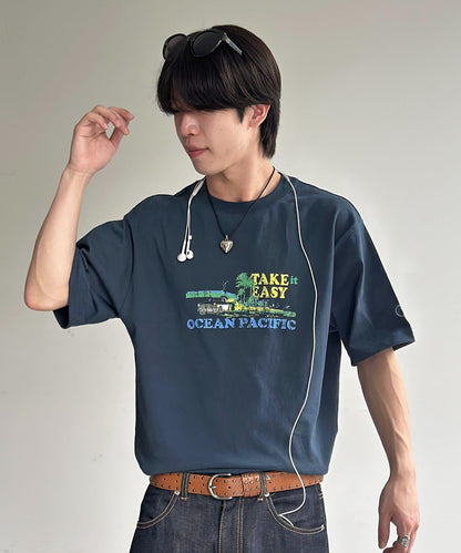 Ocean Pacific 前置Logo T恤