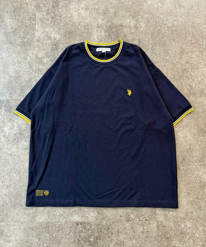 U.S. POLO ASSN. 撞色羅紋珠地T恤