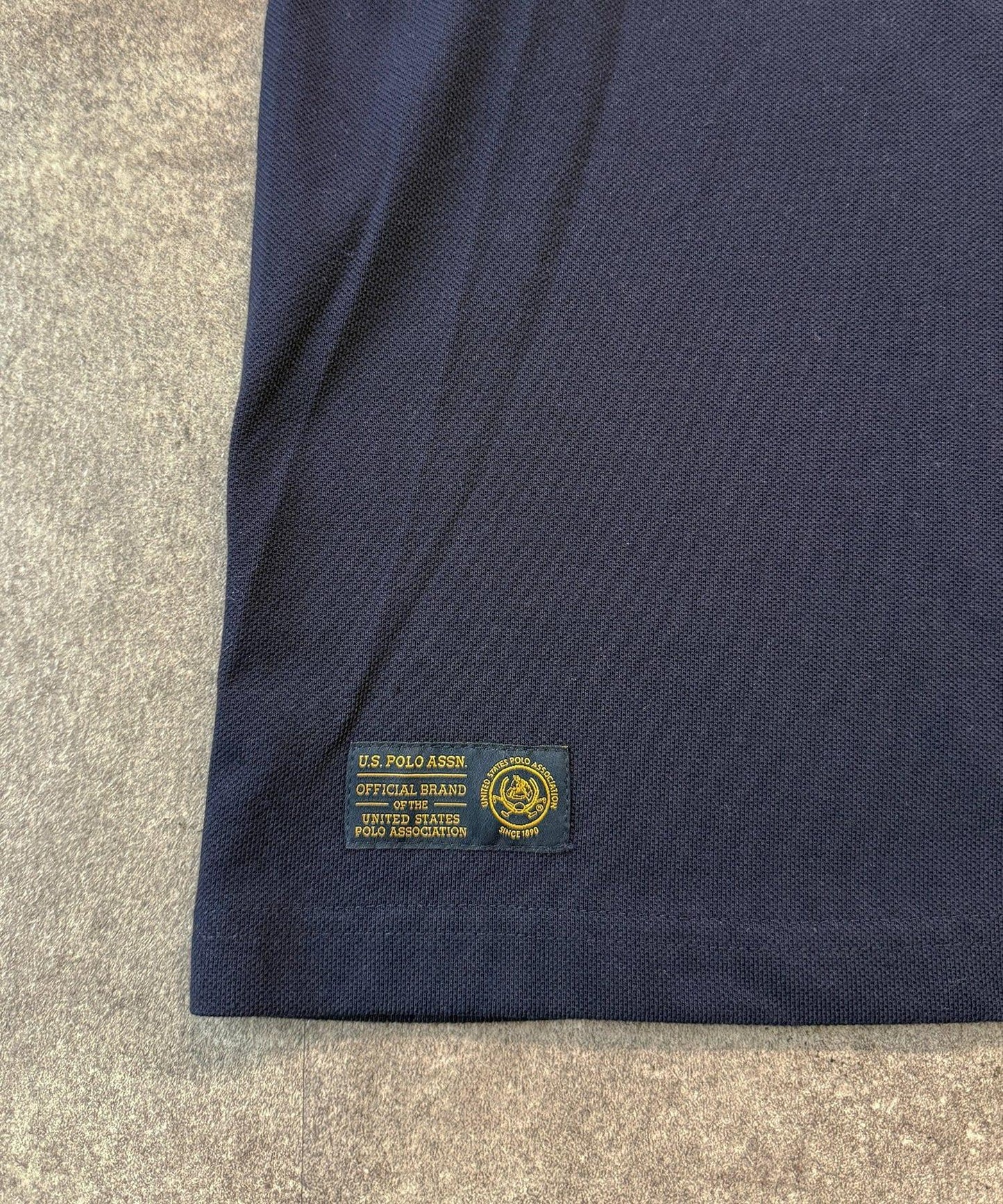 U.S. POLO ASSN. 撞色羅紋珠地T恤