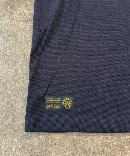U.S. POLO ASSN. 撞色羅紋珠地T恤