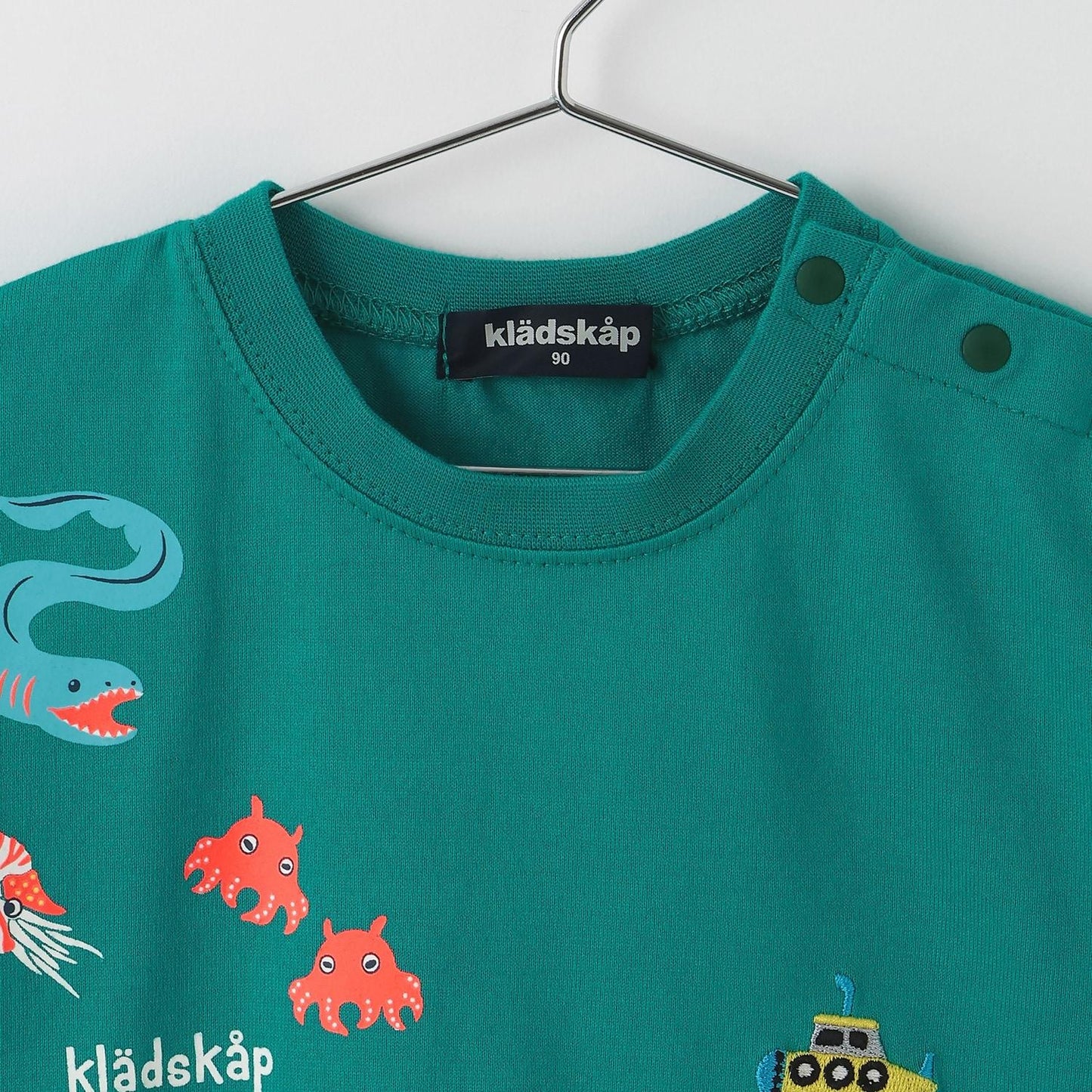 蓄光深海魚刺繡短袖T恤