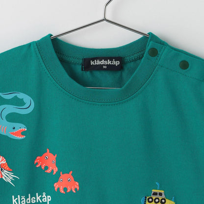 蓄光深海魚刺繡短袖T恤