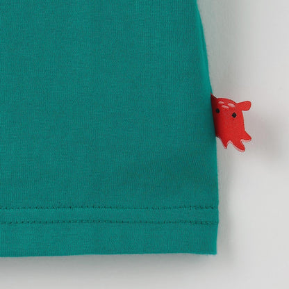 蓄光深海魚刺繡短袖T恤