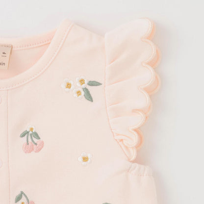 水果刺繡 2way連體哈衣