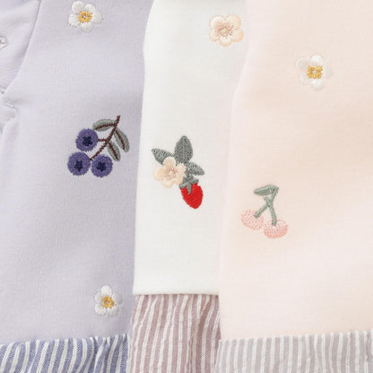 水果刺繡 2way連體哈衣