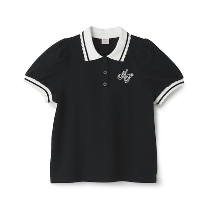 吸水速幹 接觸冷感 泡泡袖 Polo衫