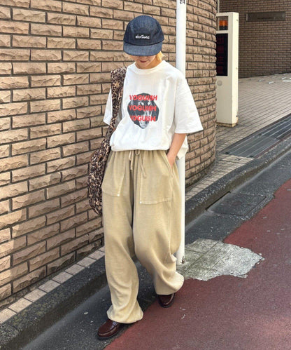 中性 大碼可選 DOG&CAT 組合logo印花 T恤