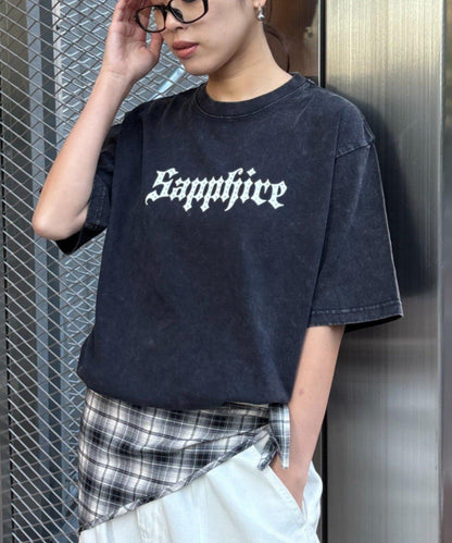 UNISEX SAPPFIRE 閃亮水鑽 T恤（線上限定）
